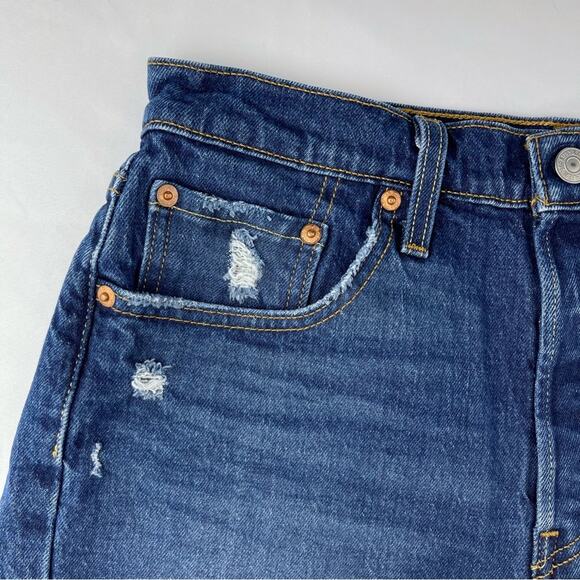Levi's 501 Original Shorts - Charleston Cracked Blue - Picture 3 of 11